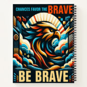 Carnet Chances de favoriser les courageux, soyez courageu (Dos)