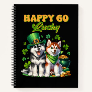 Carnet Chanceux Toutou Husky Mignon St. Patrick