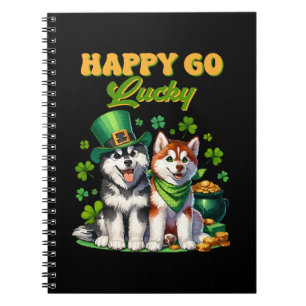 Carnet Chanceux Toutou Mignon Husky St. Patrick
