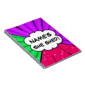 Carnet Changer tout le texte Ajouter le nom Elle Shed Com (Côté Droit)