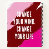 Carnet Changez d'avis, changez de vie (POURPRE) (Dos)