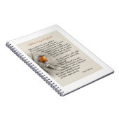 Carnet Chanson de Robin à Daybreak - Poème de N. Waterman (Côté Droit)