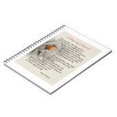 Carnet Chanson de Robin à Daybreak - Poème de N. Waterman (Côté gauche)