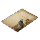 Carnet chanson d'oiseau vintage de gratitude (Côté gauche)