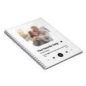 Carnet Chanson Personnalisée Chanson Favorite Chanson Une (Côté Droit)