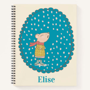 Carnet Chant mignon souris chante Noël chansons personnal
