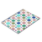 Carnet Chanter Bird et Mandala Folk Art Motif (Côté gauche)