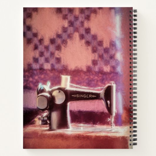 Carnet Chanteur machine à coudre (Dos)