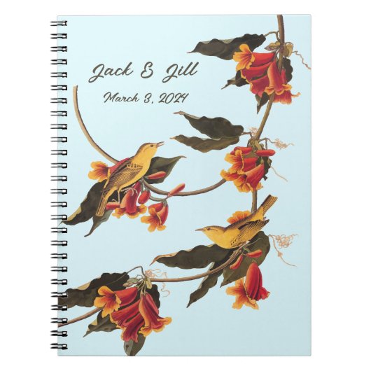 Carnet Chanteurs jaunes sur Crossvine (Devant)