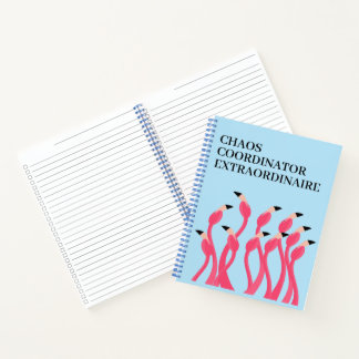 Carnet Chaos Coordinator Extraordinaire Funny Teacher's
