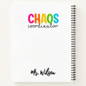 Carnet Chaos Coordinator Notebook – Funny Teacher Quote (Dos)