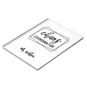 Carnet Chaos Coordinator Notebook – Funny Teacher Quote (Côté gauche)