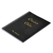 Carnet Chaos Créatif Noir et Or (Côté gauche)