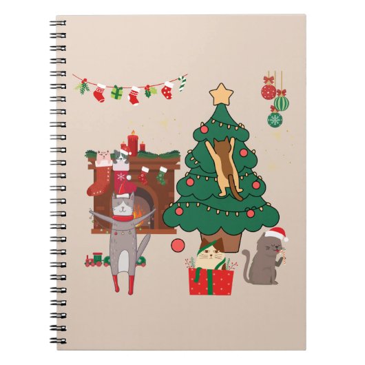 Carnet Chaos de chats de Noël (Devant)