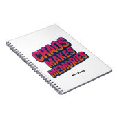 Carnet Chaos rend les souvenirs Retro Synthwave Design am (Côté Droit)