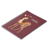 Carnet Chapeau Bourgogne Cerf (Côté gauche)