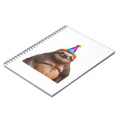 Carnet Chapeau de fête d'anniversaire Chunky Sloth cadeau (Côté gauche)