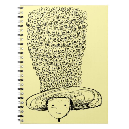 Carnet Chapeau de fleurs (Devant)