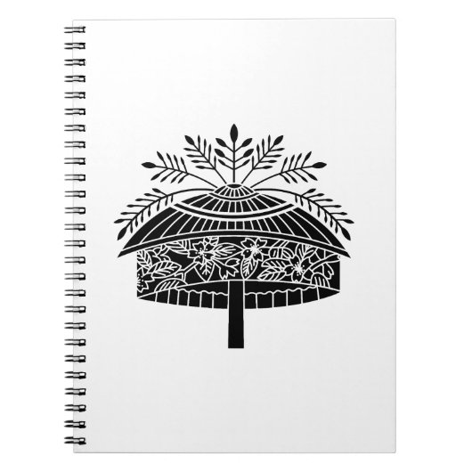 Carnet Chapeau de fleurs (Devant)