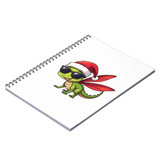 Carnet Chapeau de Père Noël à libellule de Noël Drôle de (Côté gauche)