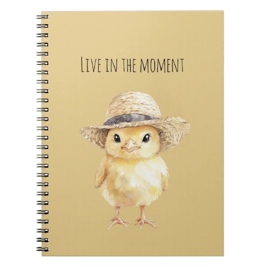 Carnet Chapeau de poulet jaune (Devant)