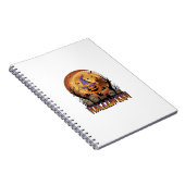 Carnet Chapeau de sorcière de citrouille d'Halloween Chat (Côté Droit)