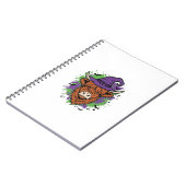 Carnet Chapeau de sorcière de vache des Highlands Hallowe (Côté gauche)
