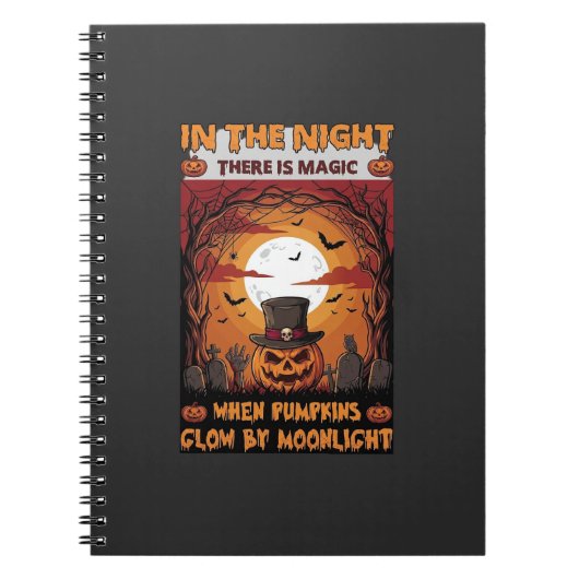 Carnet Chapeau haut de forme de citrouille d'Halloween de (Devant)