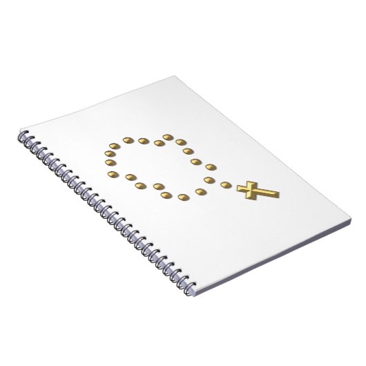 Carnet Chaplet ou Rosaire "3D" d'or (Côté Droit)