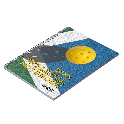 Carnet Chaque année Monogramme PICKLEBALL (Côté gauche)