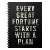 Carnet Chaque Citation Motivationnelle Fortune (Devant)