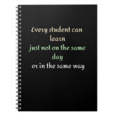 Carnet Chaque étudiant peut apprendre juste pas le même j (Devant)