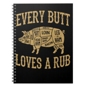 Carnet Chaque fessier aime un bon frottement Funny Pig Po