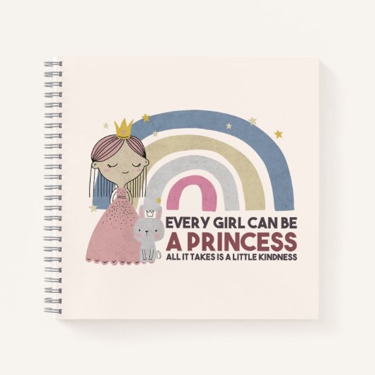 Carnet Chaque fille peut être une princesse (Devant)