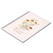 Carnet Chaque fleur fleurit dans son propre temps -Floral (Côté gauche)