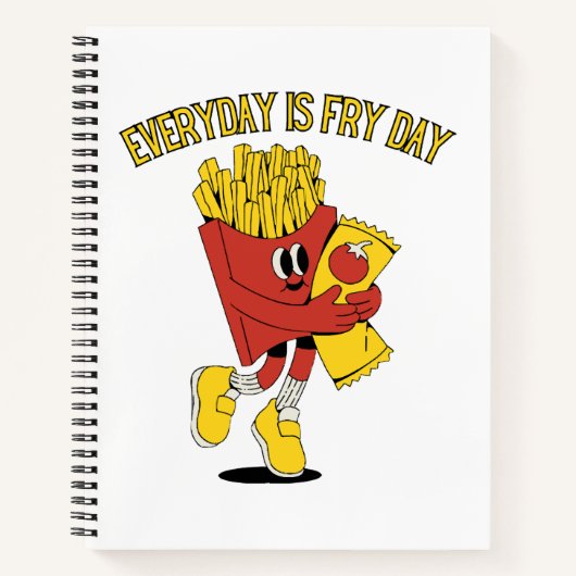 Carnet Chaque Jour Est Le Jour Des Frites (Devant)