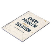 Carnet Chaque problème a une solution Inspirante Math (Côté gauche)