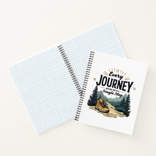 Carnet Chaque trajet commence par un Randonnée en une seu (Intérieur)