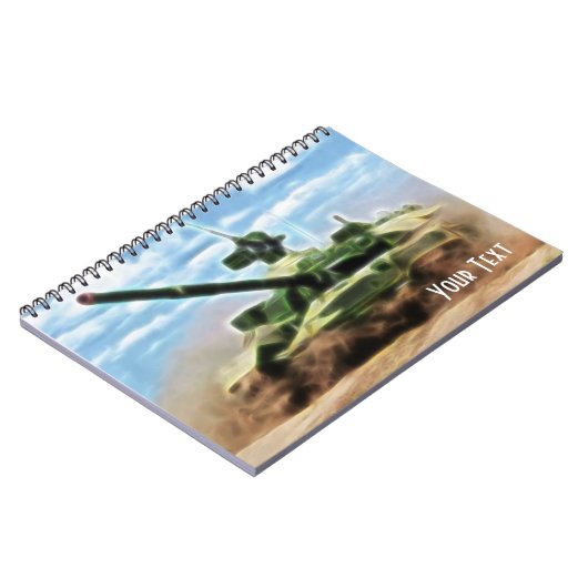 Carnet Char militaire soviétique T-72 Abstrait (Côté gauche)
