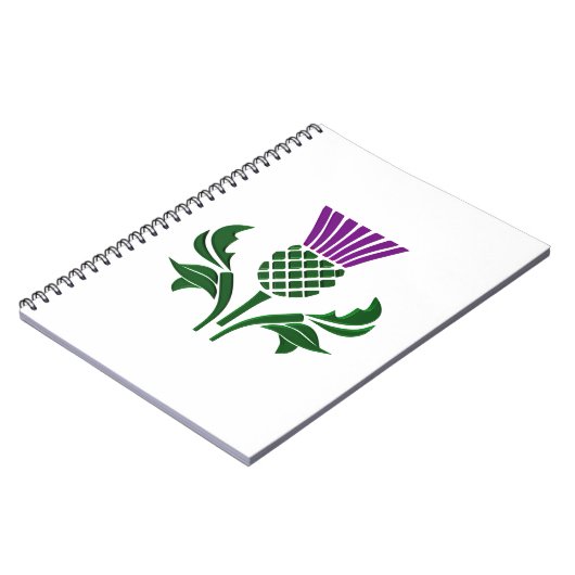 Carnet Chardon d'emblème écossais (Côté gauche)