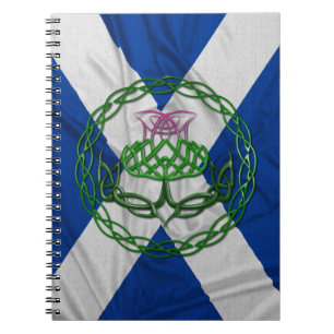 Carnet Chardon et drapeau celtiques de noeud