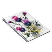 Carnet Chardon - Fleurs à l'aquarelle (Côté Droit)
