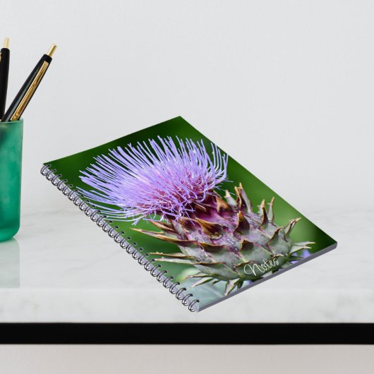 Carnet Chardon Pourpre Cardon Floral