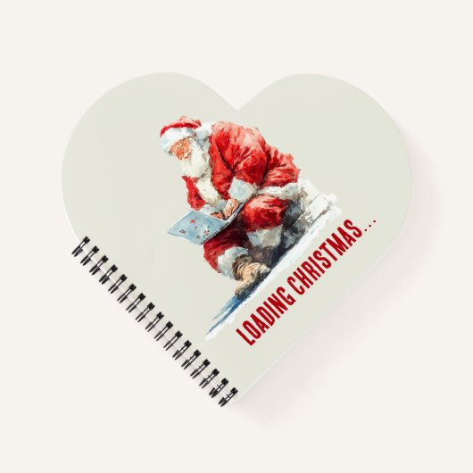 Carnet Chargement Noël amusant Père Noël Design (Devant)