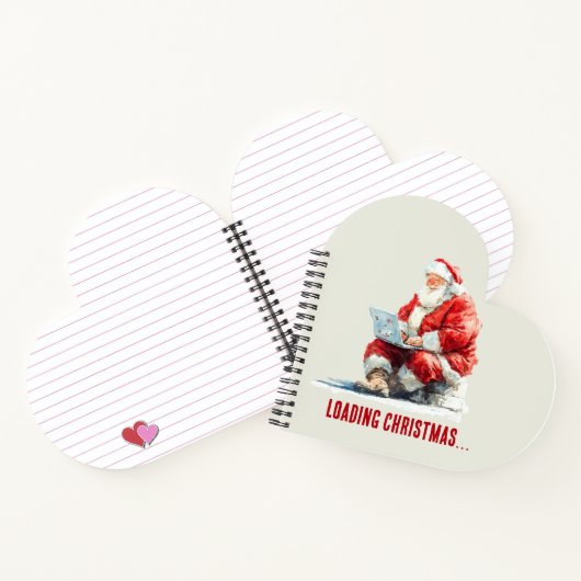 Carnet Chargement Noël amusant Père Noël Design (Intérieur)