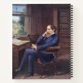 Carnet Charles Dickens dans son étude (Dos)
