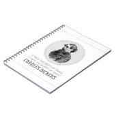 Carnet Charles Dickens Portrait et Citation (Côté gauche)