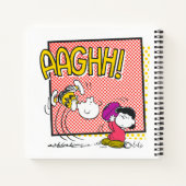 Carnet Charlie Brown et Lucy Football Comic Graphic (Dos)