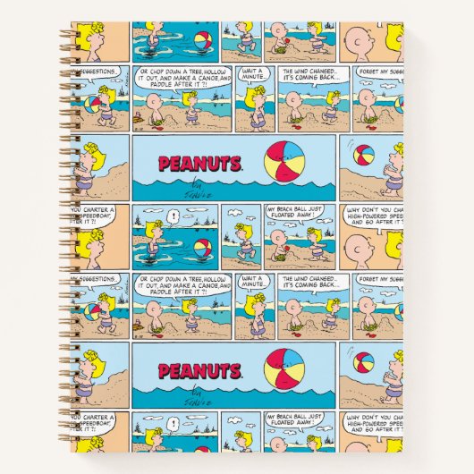 Carnet Charlie Brown & Sally À La Plage (Devant)