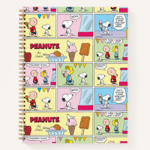 Carnet Charlie Brown, Snoopy & Sally   Crème glacée